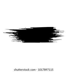 Ink vector dry brush stroke. Vector illustration. Grunge hand drawn watercolor texture. Space for text.