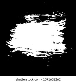 Ink vector dry brush stroke. Vector illustration. Grunge hand drawn watercolor texture. Space for text.
