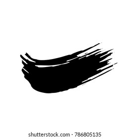 Ink vector dry brush stroke. Vector illustration. Grunge hand drawn watercolor texture. Space for text.
