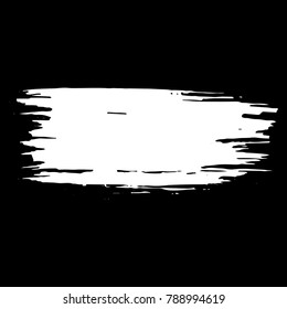 Ink vector dry brush stroke. Vector illustration. Grunge hand drawn watercolor texture. Space for text.