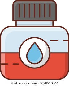 ink vector flat color icon