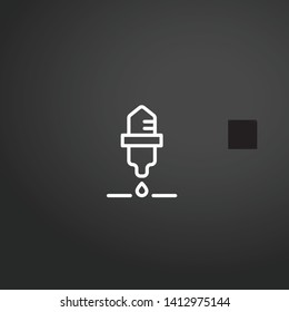 Ink vector icon. Ink concept stroke symbol design. Thin graphic elements vector illustration, outline pattern for your web site design, logo, UI. EPS 10.