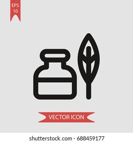 Ink vector icon, illustration symbol