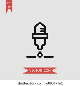 Ink Vector Icon, Illustration Symbol