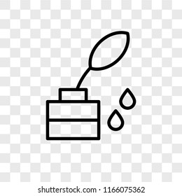 Ink vector icon isolated on transparent background, Ink logo concept