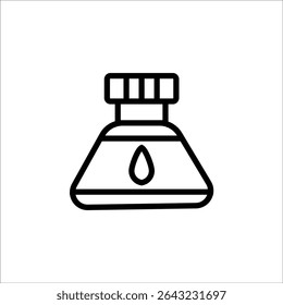 modelo de linha de ícone de vetor de tinta