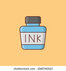 ilustración de vector de tinta en un fondo transparente. Símbolos de calidad premium. Icono de color plano de línea vectorial para el concepto y el diseño gráfico.