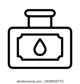 diseño de iconos de línea de Vector de tinta