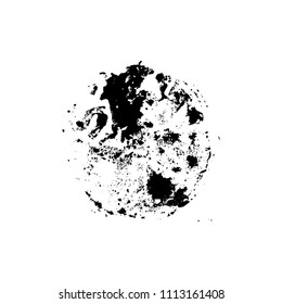 Ink vector sponge background. Vector illustration. Grunge hand drawn watercolor texture.