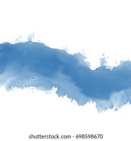 Ink wash painting on white background. Asian style vector illustration.