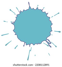 ink or water liquid splatter