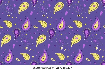 Ink wear as curl buta. Curled leaf at picture meditating. Stylish paisley and surreal seamless. Artwork pattern by springtime material.