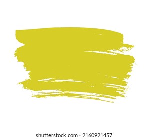 Ink yellow background, Vector, rectangle blot on a white background. Ink illustration.