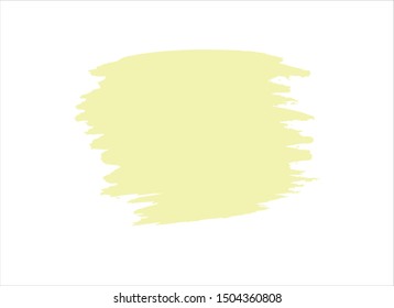 ink yellow paint stroke background watercolor vector