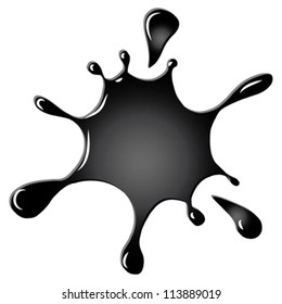 inkblot black vector