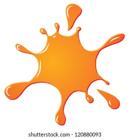 inkblot orange vector