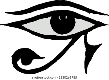 Ink-Drawn Horus Eye (vector) icon