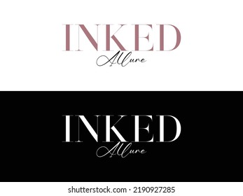 Inked Ailure logo design vector template.eps
