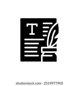 inking solid icon vector design good for web or mobile app
