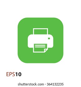 Inkjet printer icon for web and mobile