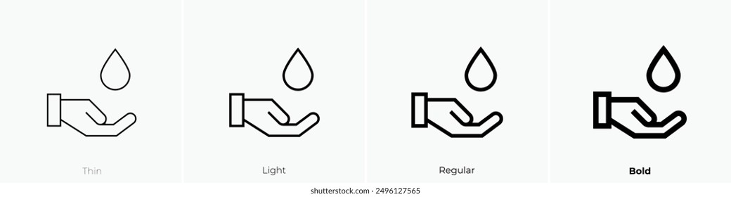 inkpot icon icon. Thin, Light Regular And Bold style design isolated on white background