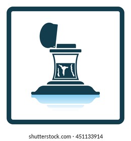 Inkstand icon. Shadow reflection design. Vector illustration.