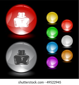 Inkstand. Vector interface element.