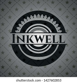 Inkwell dark emblem. Vector Illustration. Detailed.