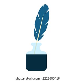 Hágalo bien con la pluma. Ilustración vectorial.