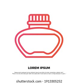 Vector de icono de entrada. Ilustración vectorial Eps10.