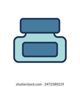 inkwell, Plantilla de Vector de ícono de tinta
