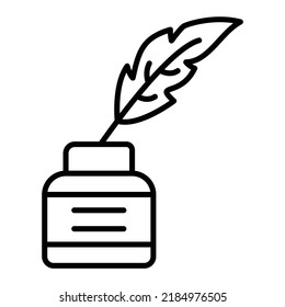 Inkwell vector icon. Can be used for printing, mobile and web applications.