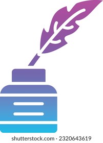 Inkwell vector icon. Can be used for printing, mobile and web applications.