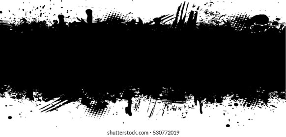 inky black banner with room to add your own text