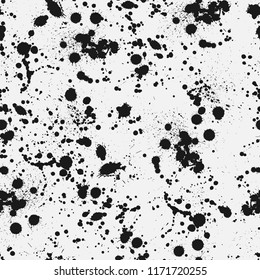 Inky Blots Seamless Pattern Grunge Dirty Stock Vector (Royalty Free ...