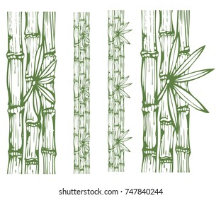 Bamboo Line Drawing Images, Stock Photos & Vectors | Shutterstock