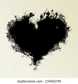 Inky patch look like heart