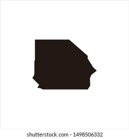 Inland Empire Logo. In The State Of California Map Symbol. Icon Vector Eps 10. 