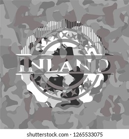 Inland on grey camo pattern