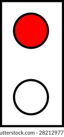 Inland waterway sign A.9 – Avoid wash - suction (light signal) (Kein Wellenschlag-Sog · Lichtzeichen)