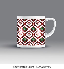 inlay work islamic style cup design