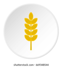Inlet spike icon in flat circle isolated on white vector illustration for web