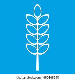 Inlet spike icon white isolated on blue background vector illustration