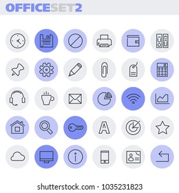 Inline Office Icons Collection
