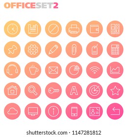 Inline Office Icons Collection