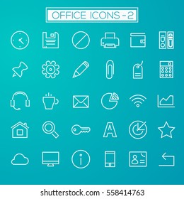 Inline Office Icons Collection