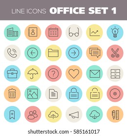 Inline Office Icons Collection