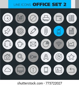 Inline Office Icons Collection