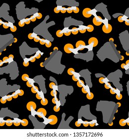 Inline roller blade seamless pattern