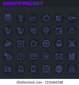 Inline Shopping Icons Collection